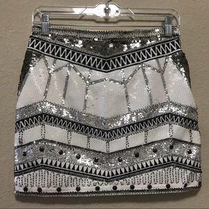 Gianni Bini 1920’s inspired sparkly mini skirt